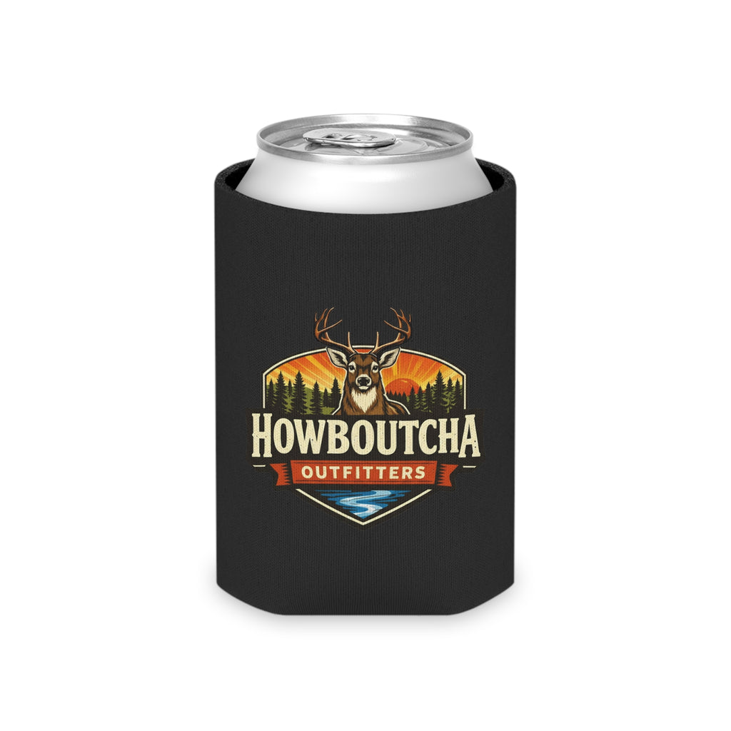 Howboutcha Outfitters Can Cooler – Deer Logo Beverage Koozie