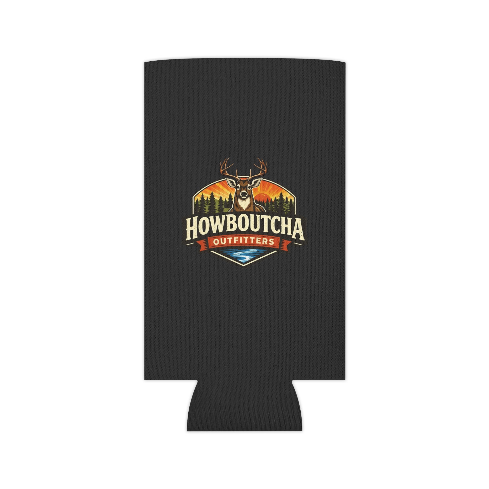 Howboutcha Outfitters Can Cooler – Deer Logo Beverage Koozie