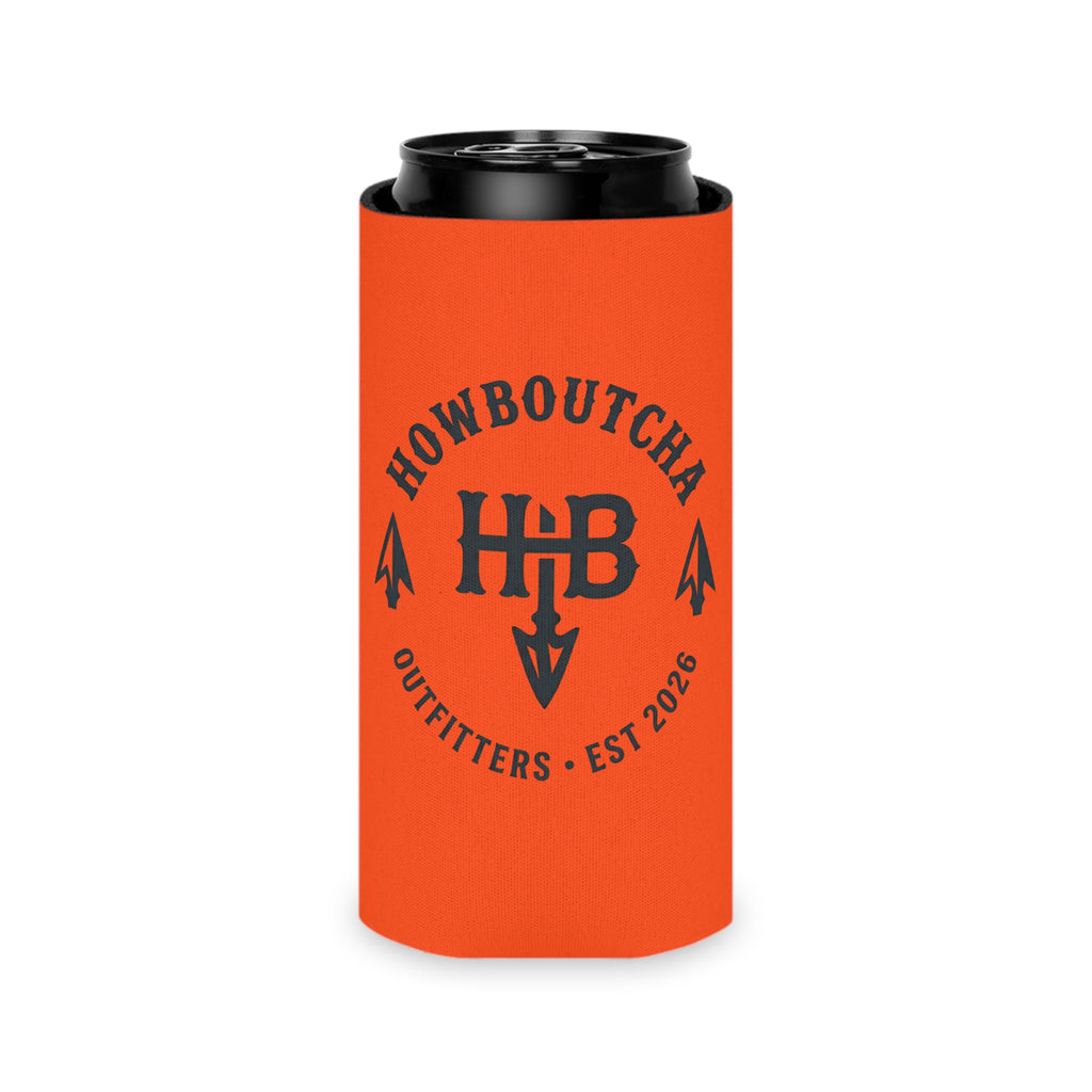 HB Shield Logo Orange Beer Koozie