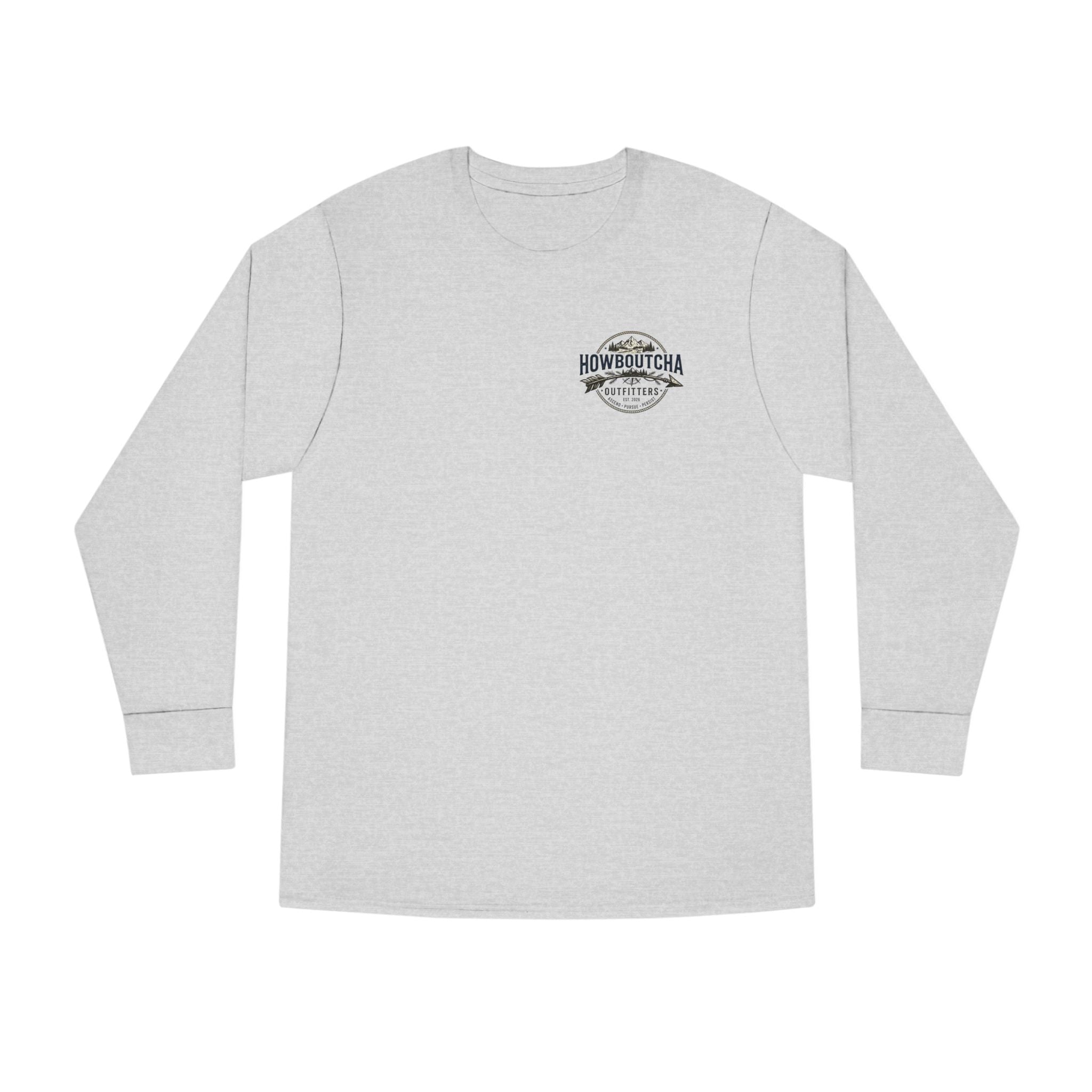 Button Buck Long Sleeve Tee — Vintage HB Logo Chest & 'Stalking Grace' Back Print