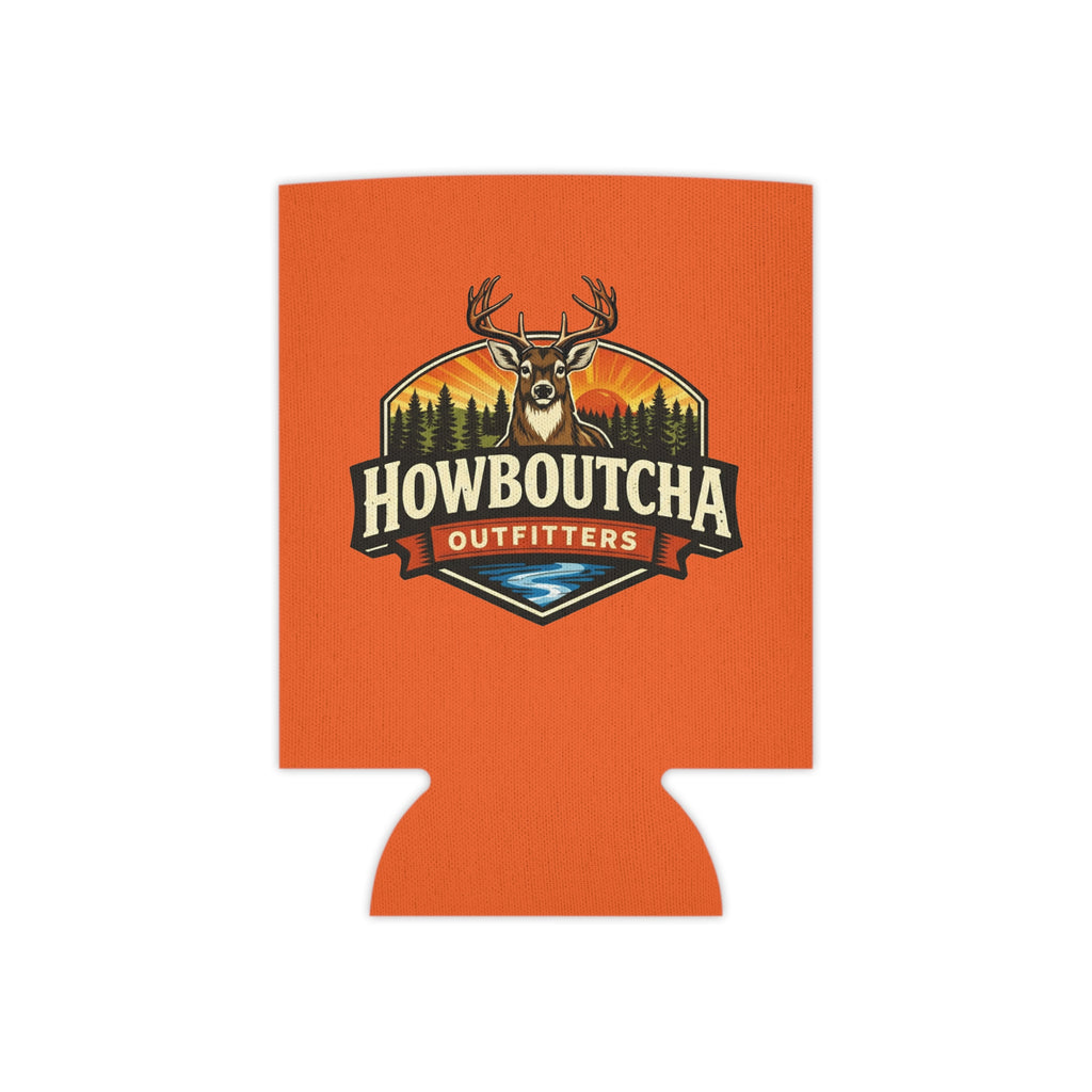 Howboutcha Outfitters Deer Logo Can Cooler – Camping & Hunting Drink Koozie