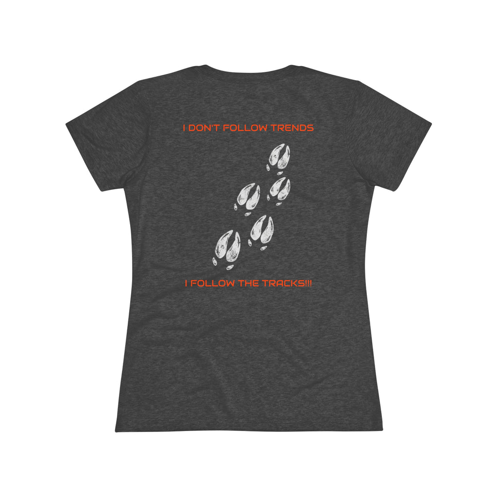 Women's Tee — 'I Don't Follow Trends, I Follow The Tracks'