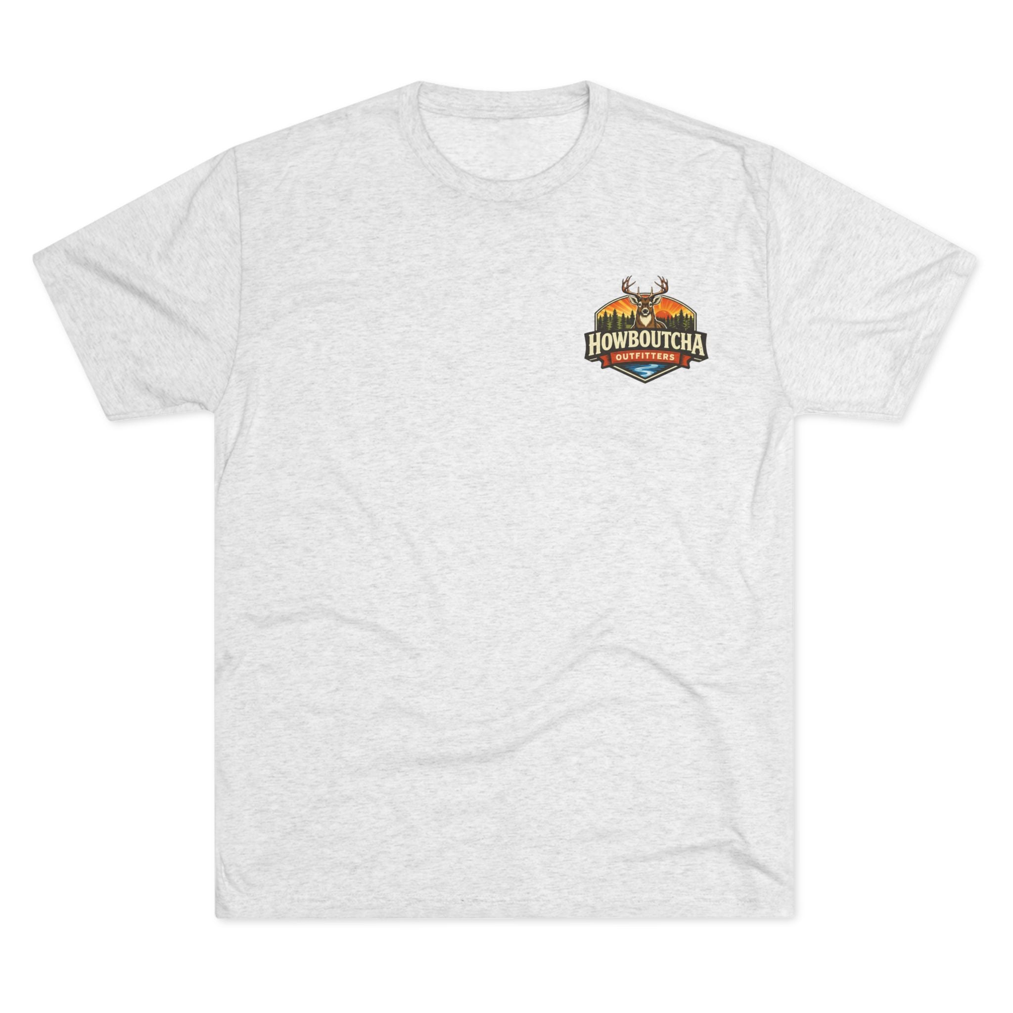 Howboutcha Logo Tee — “High Ground Settled Mind Lethal Intent”