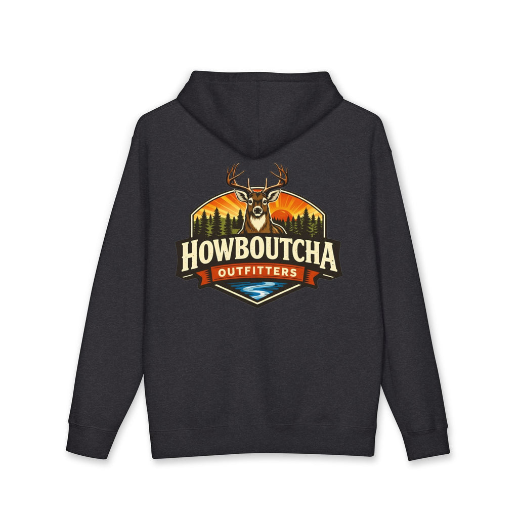 Howboutcha Outfitters Camo Hoodie — Flagship Logo Pullover