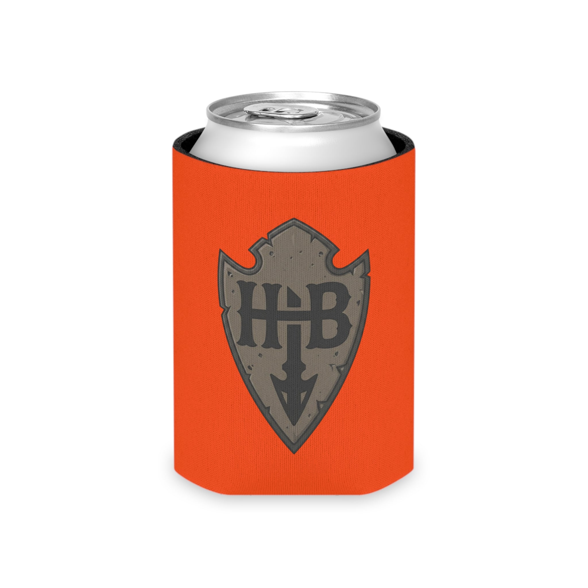 HB Shield Logo Orange Beer Koozie