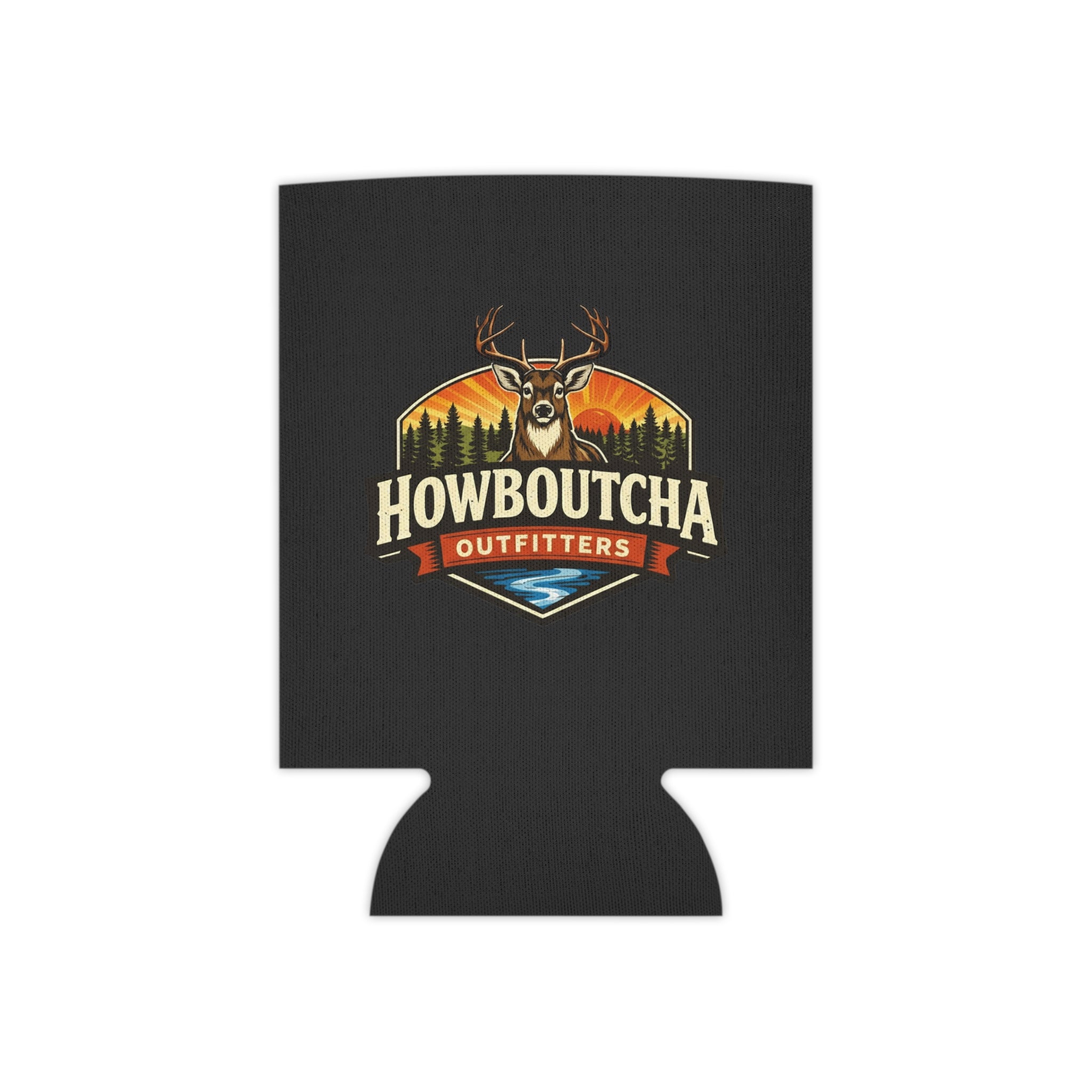 Howboutcha Outfitters Can Cooler – Deer Logo Beverage Koozie