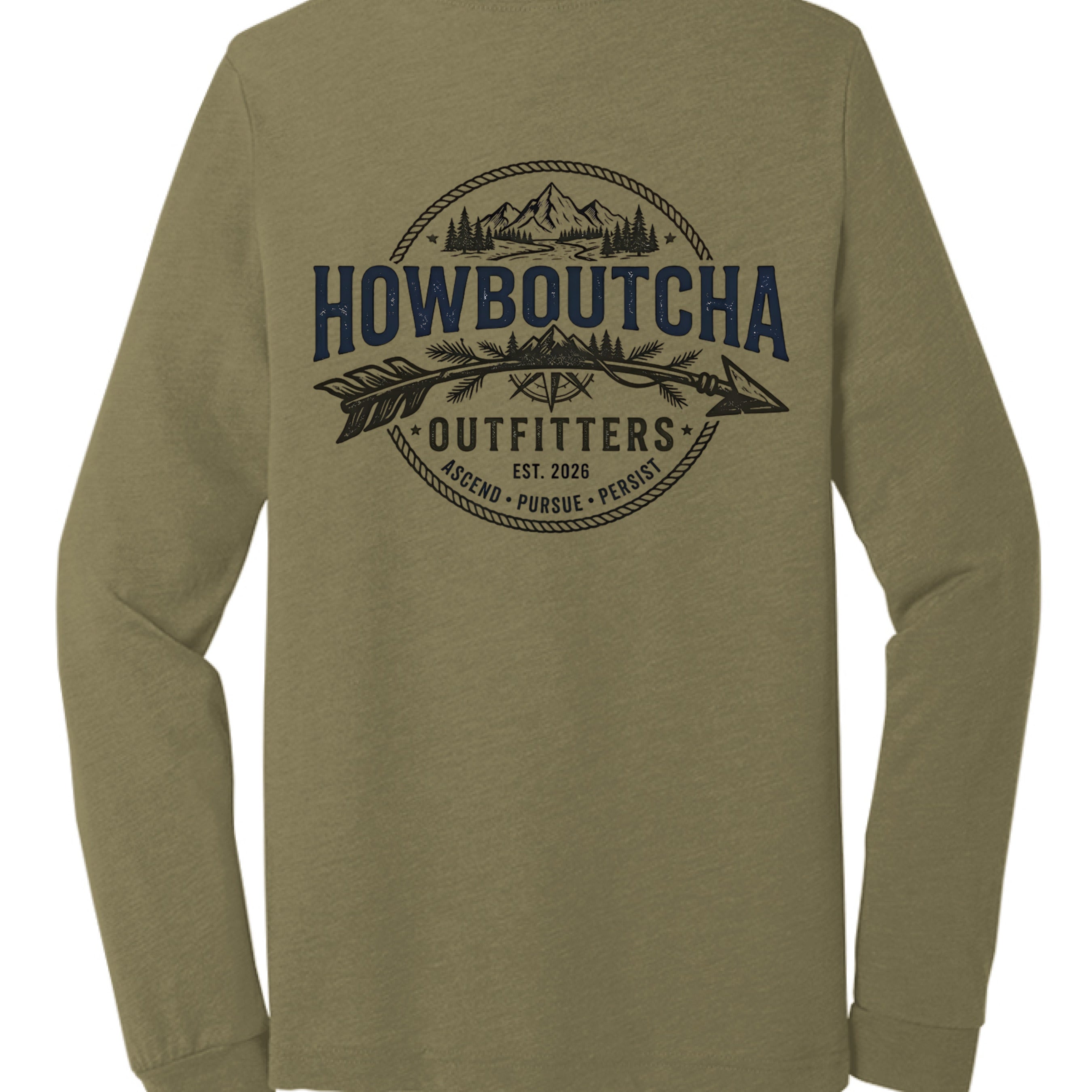 Olive Triblend - BACK