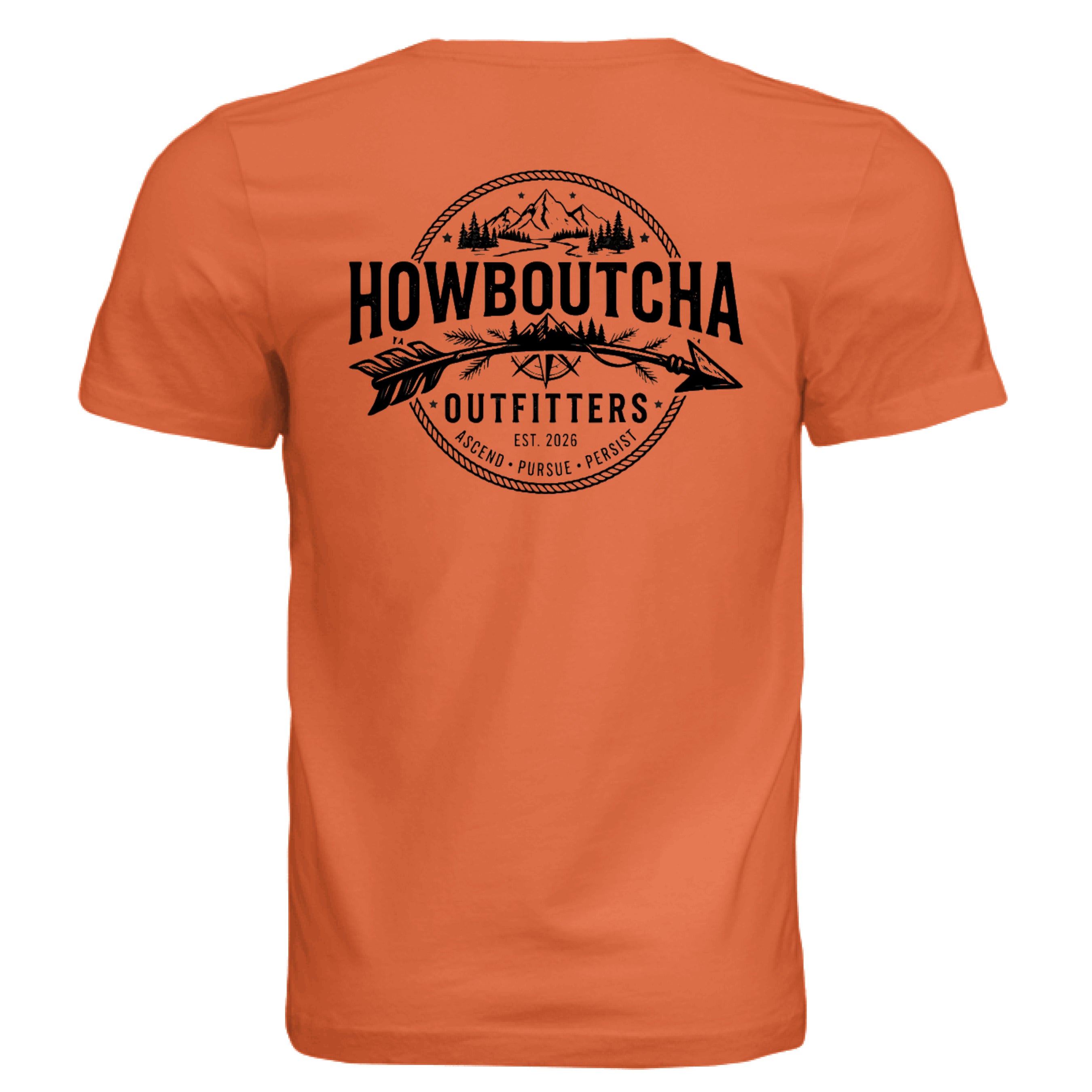 Solid Orange Triblend - BACK