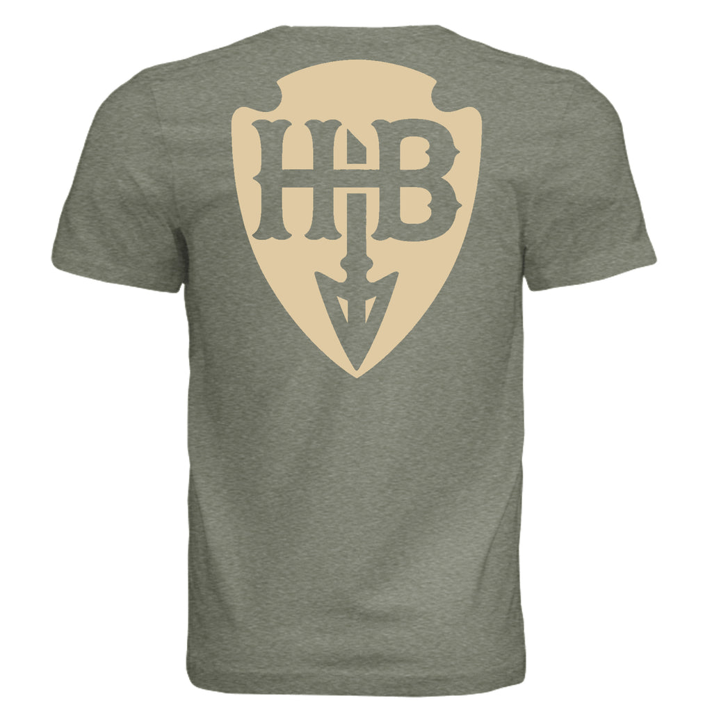 Military Green Triblend - 3413C - BACK